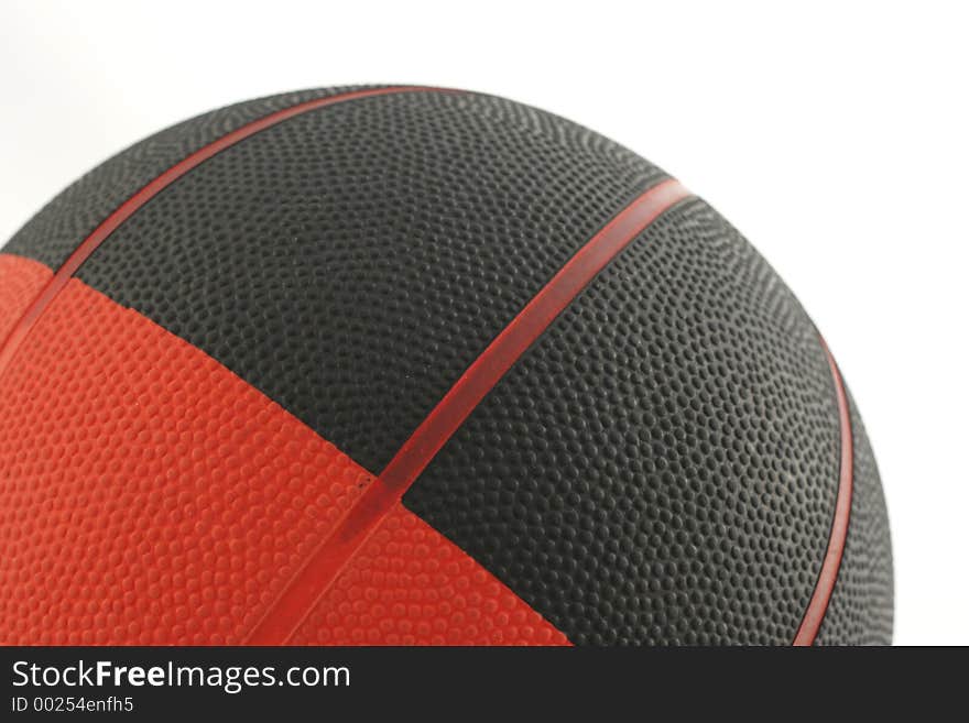 Red and black basketball. Red and black basketball