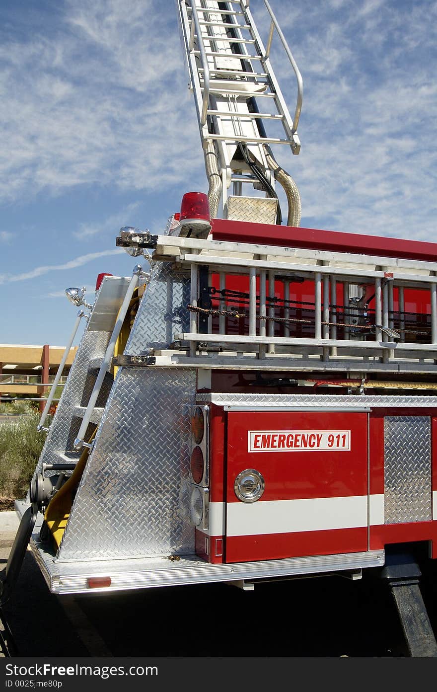 Fire truck on display. Fire truck on display.