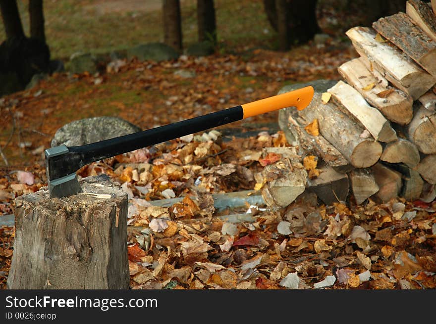 Chopping wood