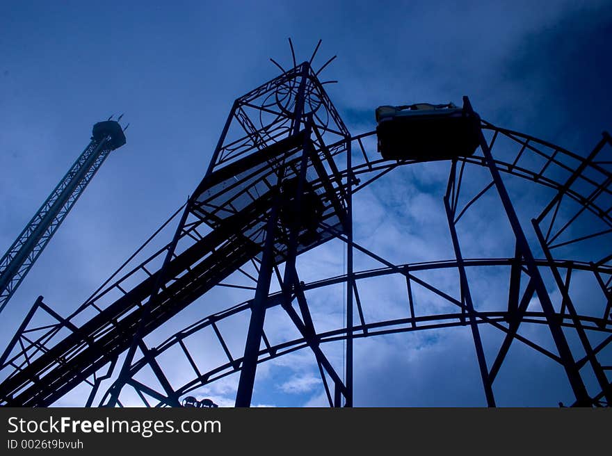 Roller Coaster sillouette