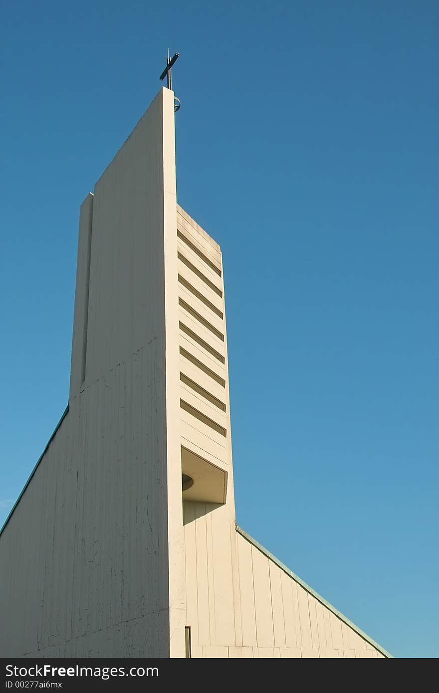 Simple modern protestant church