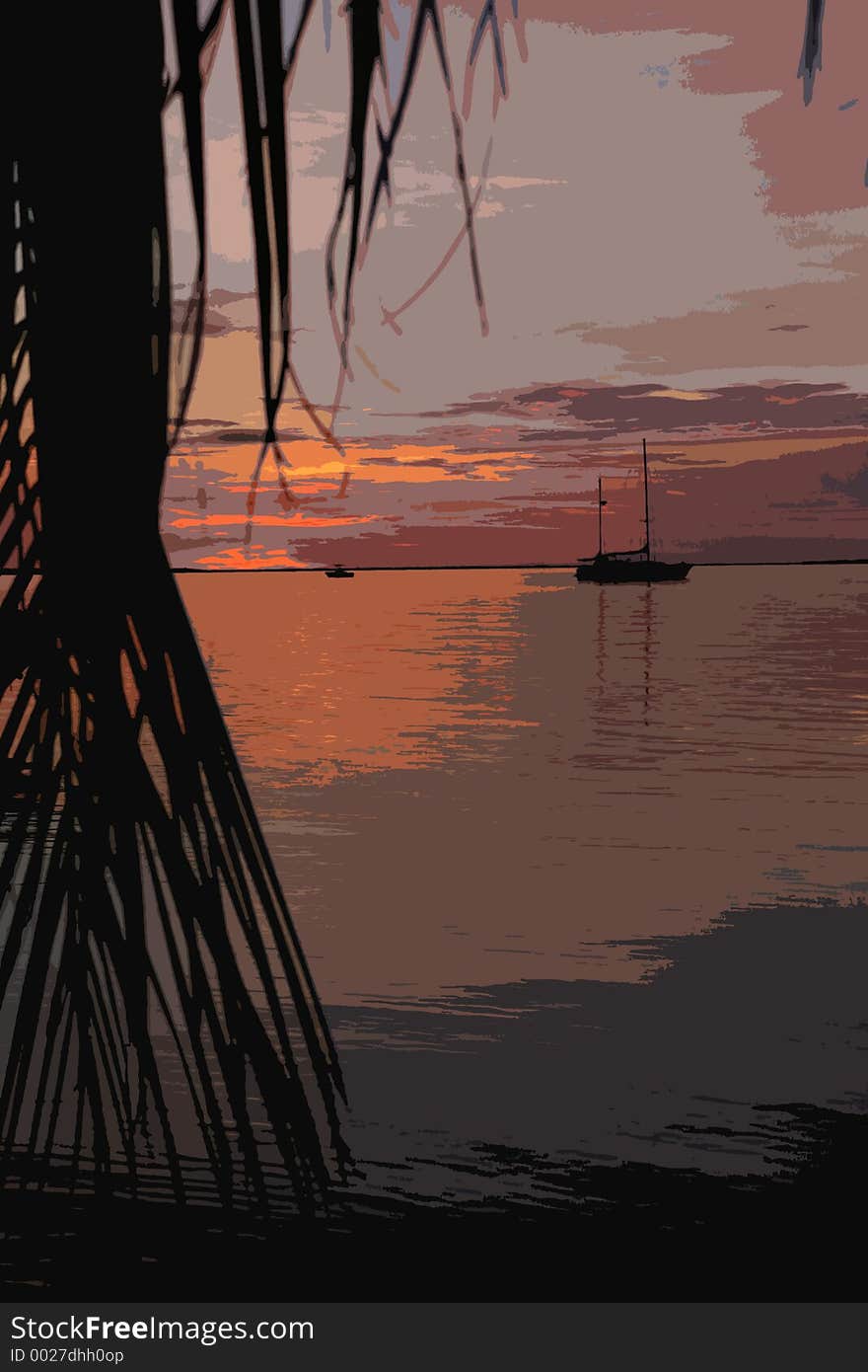 Sunset illustration