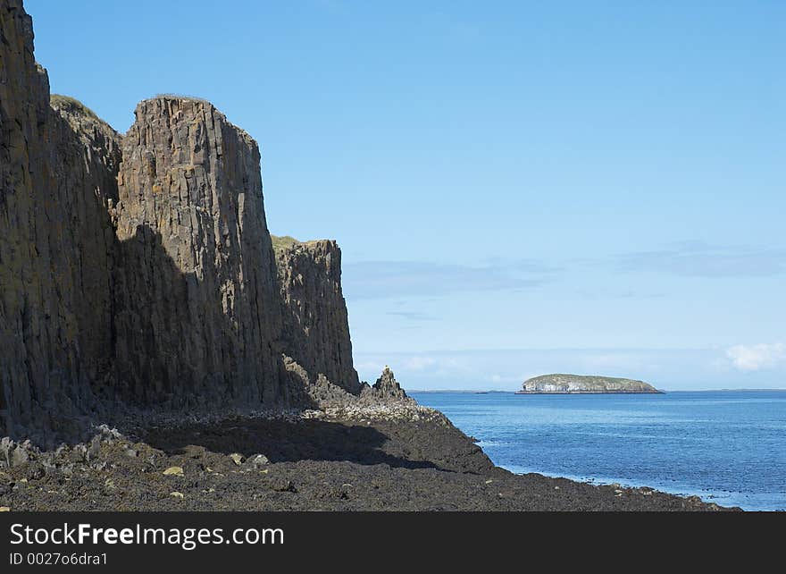 Cliffs in Stykkisolmur, Snaefellsnes peninsula, Iceland. Cliffs in Stykkisolmur, Snaefellsnes peninsula, Iceland