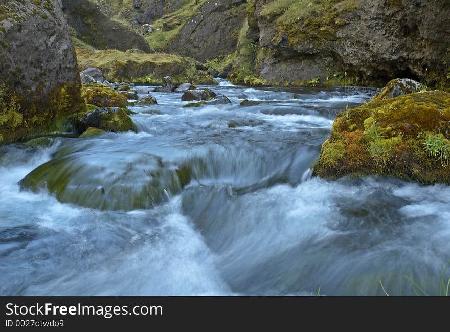 Mountain river, Iceland