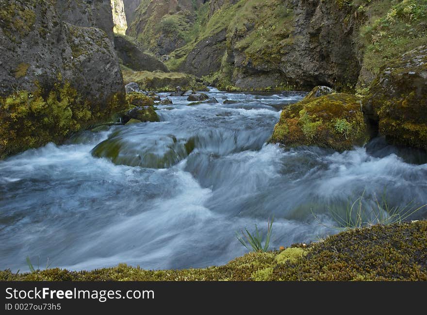 Mountain river, Iceland