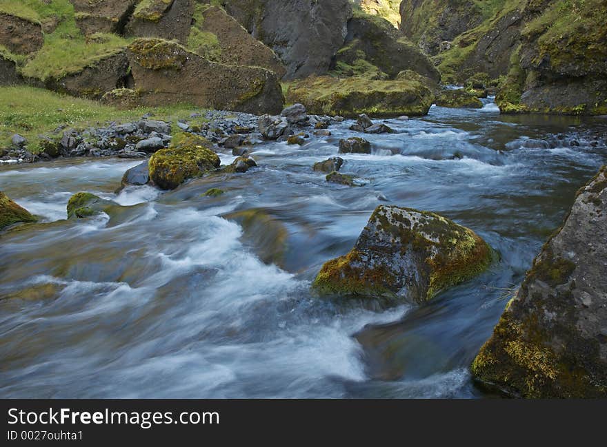 Mountain river, Iceland