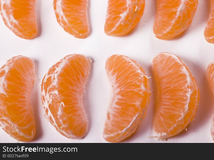 Pieces of mandarin