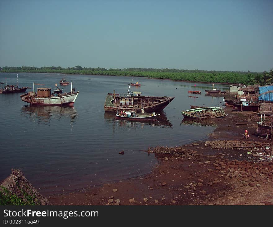 Local fishing boats