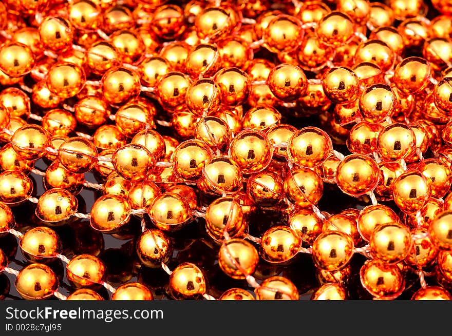 Orange Colored Beads