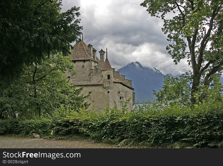 A castle in Switzerland. A castle in Switzerland