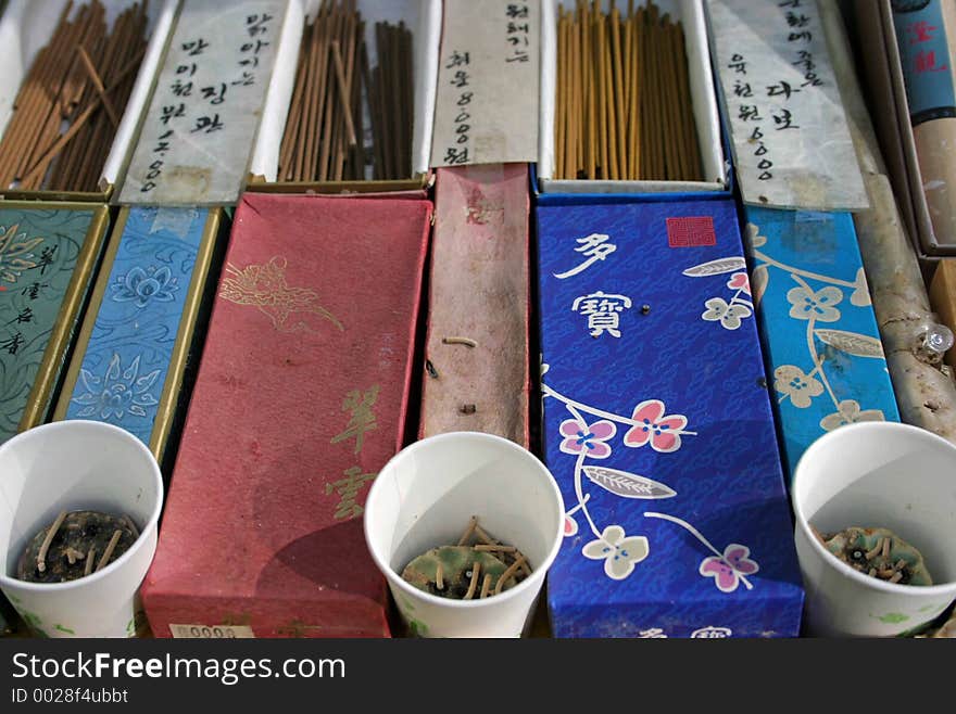 Boxes of incense