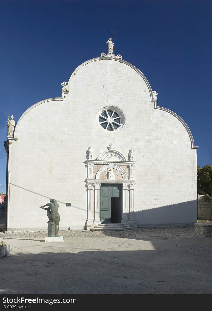 Church in Osor, Cres Island, Croatia