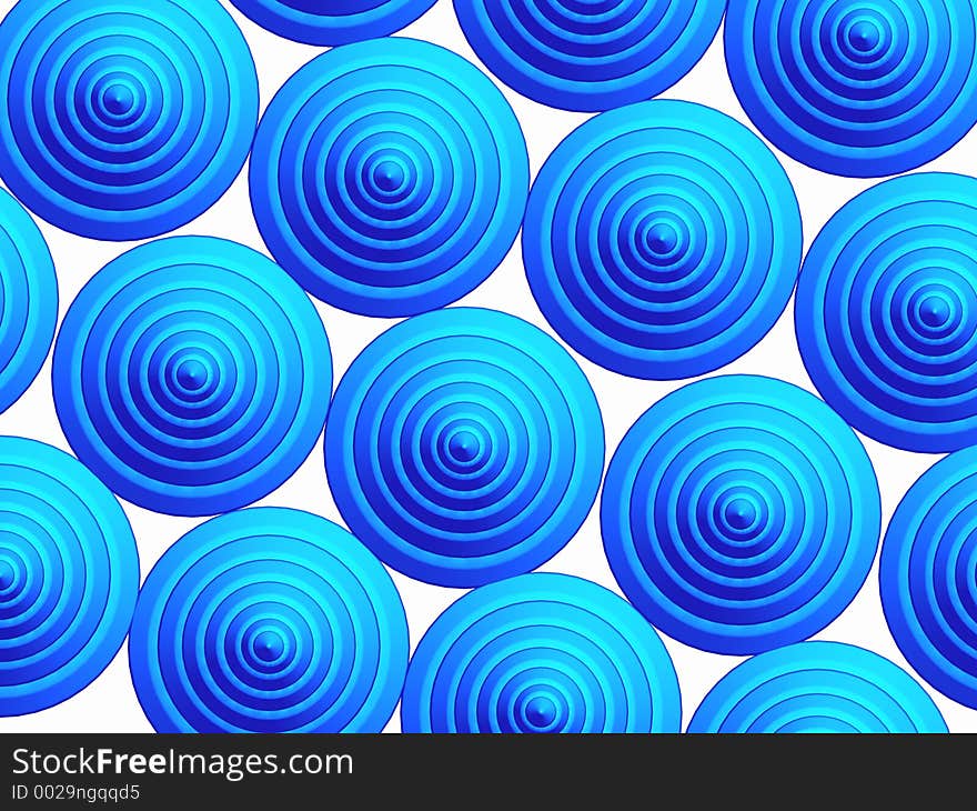 Abstract blue buttons