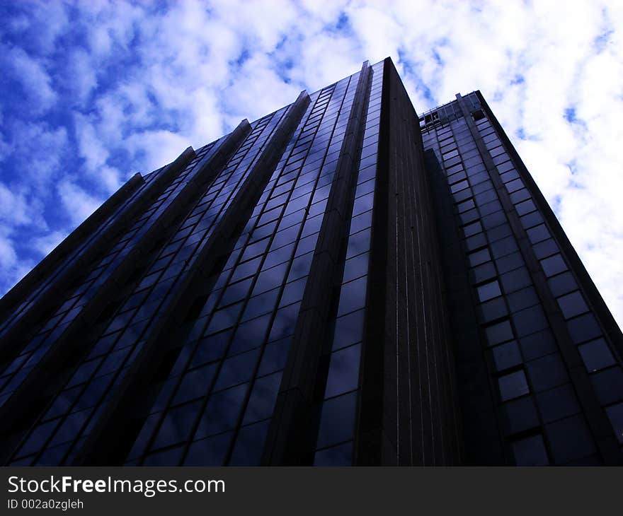 This is a modern office building in Highgate in London. This is a modern office building in Highgate in London.