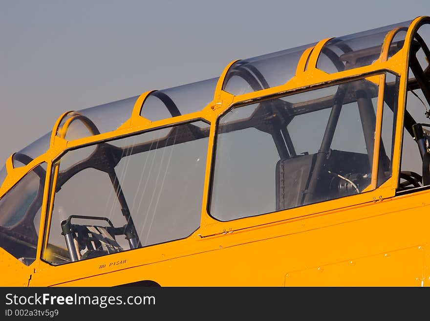 Historic aircraft cockpit