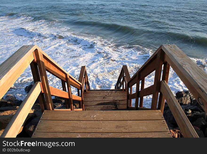 A set of stairs at West Beach, South Australia. A set of stairs at West Beach, South Australia