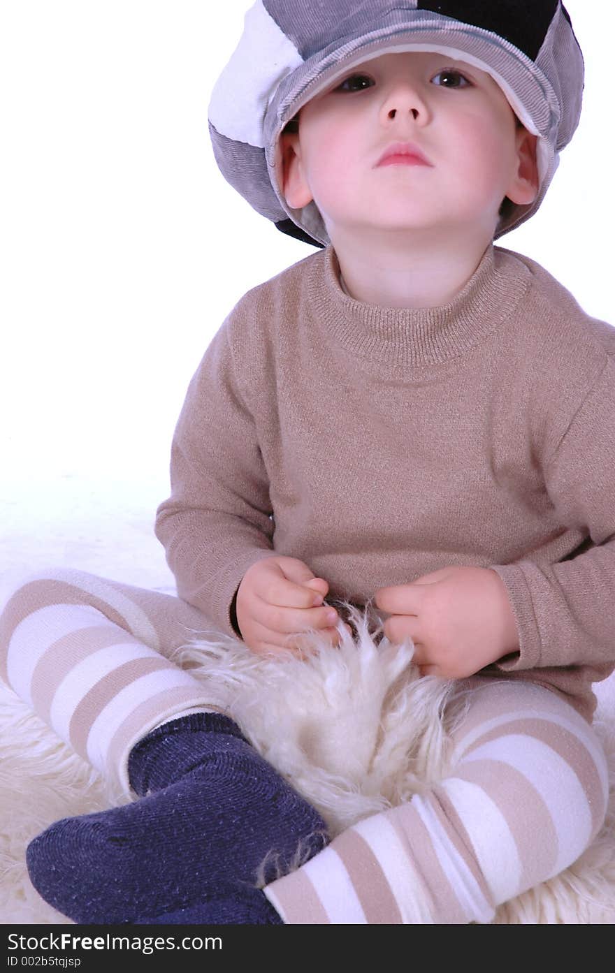 Boy with hat. Boy with hat