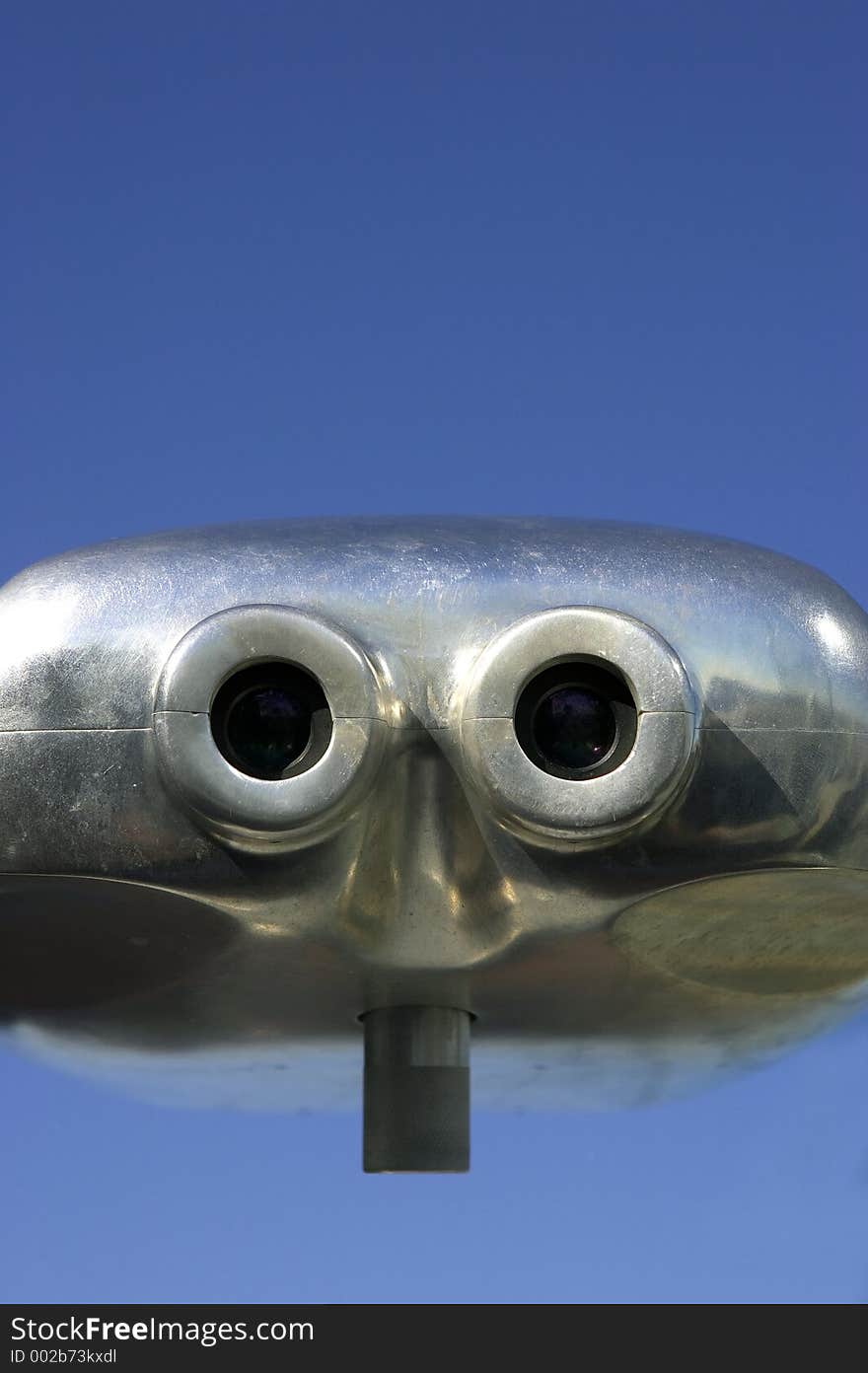 Binoculars on the roof of the rockefeller building, Manhattan, New York, America, USA