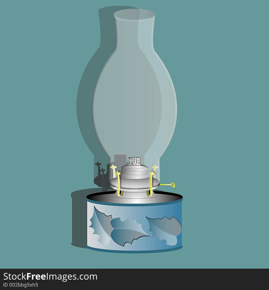 Oil Lamp 1 - Un-Lit