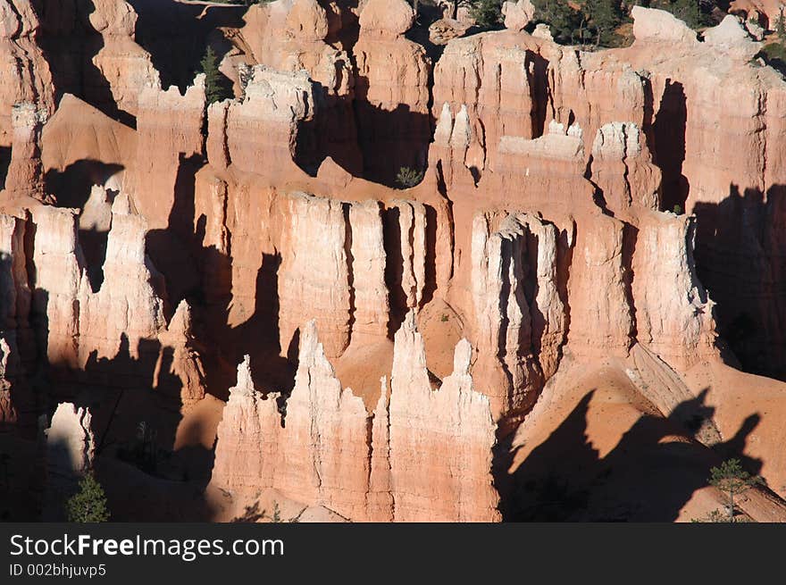 It's a view in the Bryce Canyon. It's a view in the Bryce Canyon