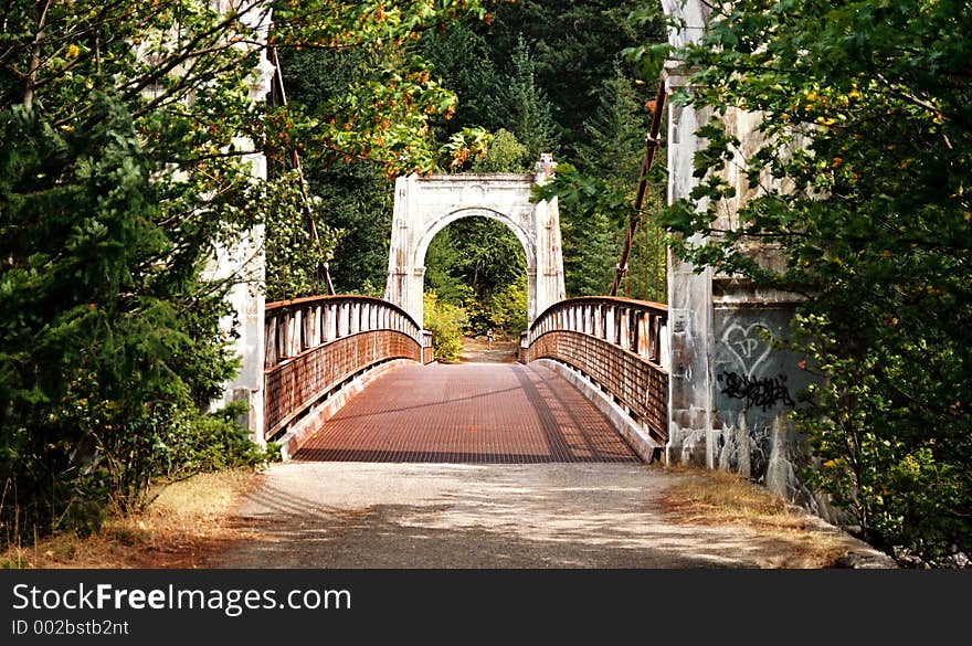 Alexandra bridge in BC - Fraser valley, from gold rush time