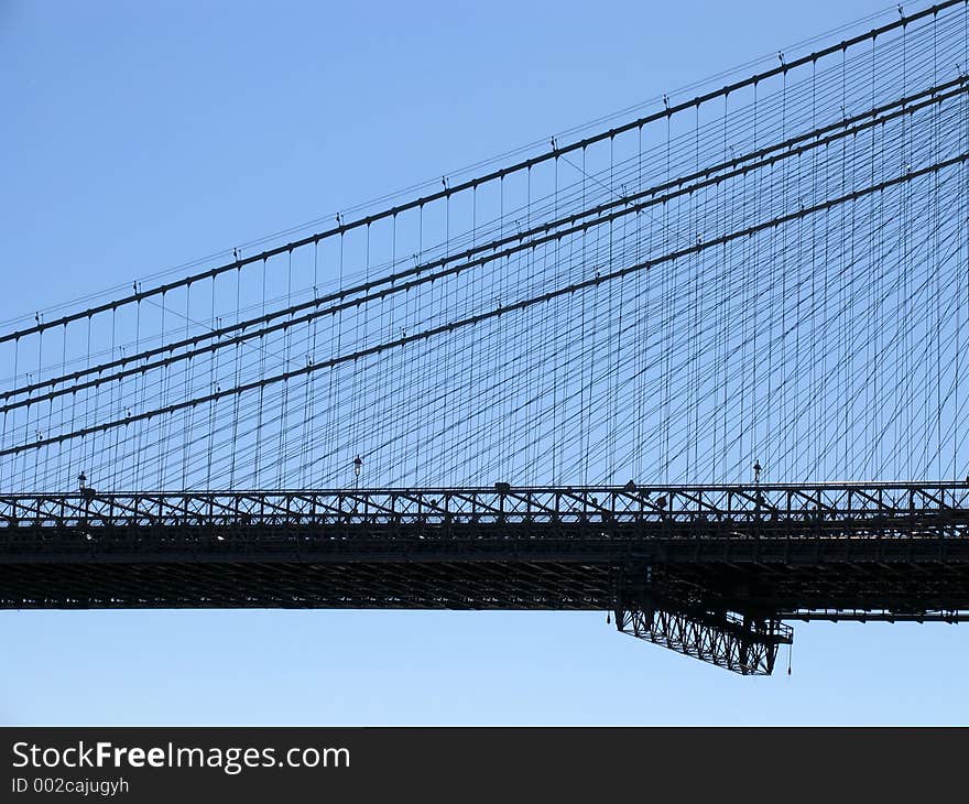 Brooklyn Bridge Deck and Cables