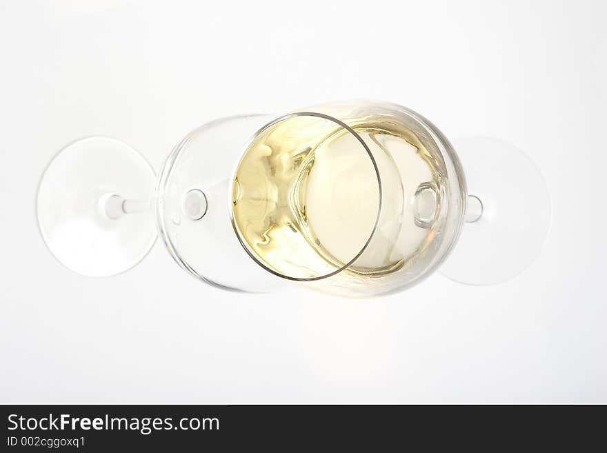 White wine glasses