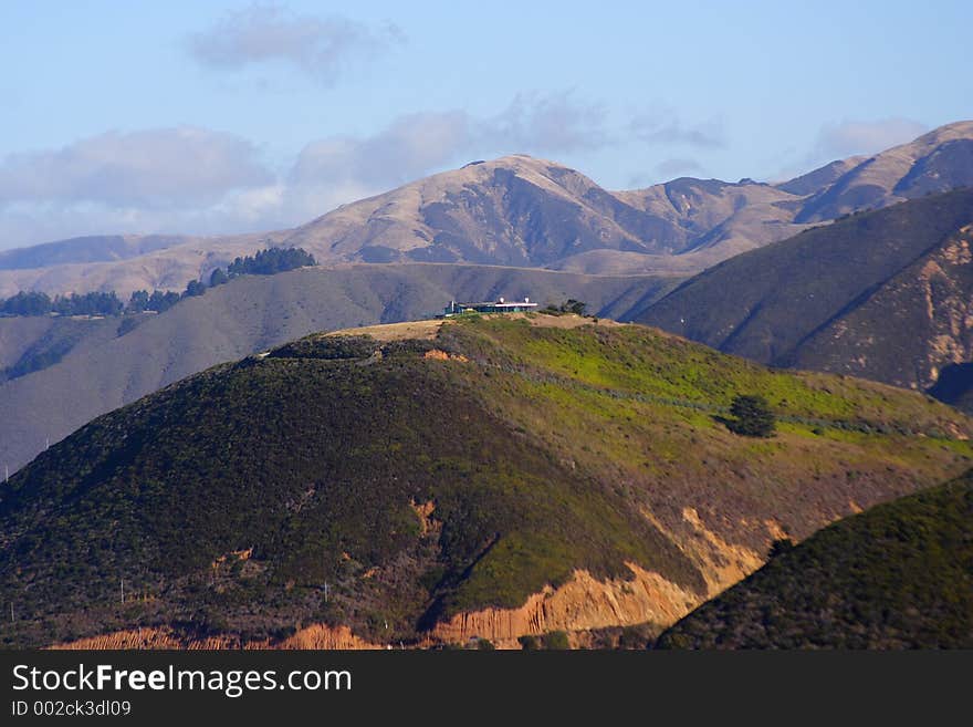 A contemporary estate on hill overlooking the pacific. A contemporary estate on hill overlooking the pacific