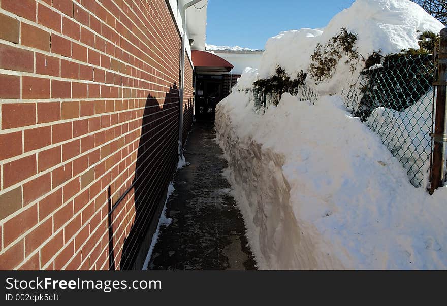 Brick And Snow