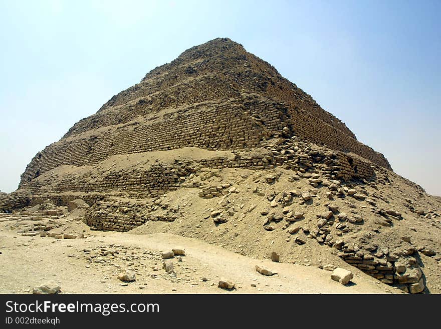 Step pyramid at Saqqara, Egypt