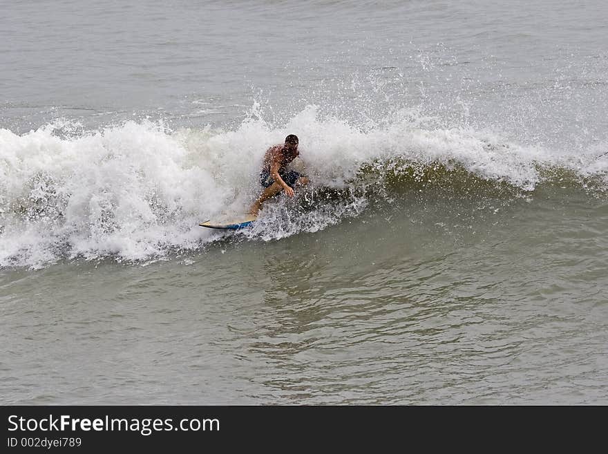 Surfer in wave