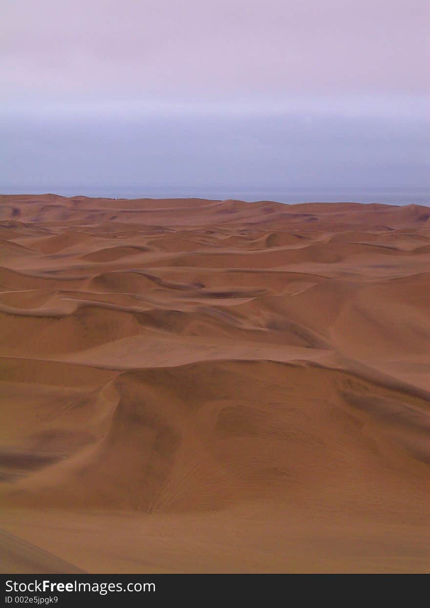 Morning on the Namib dunes