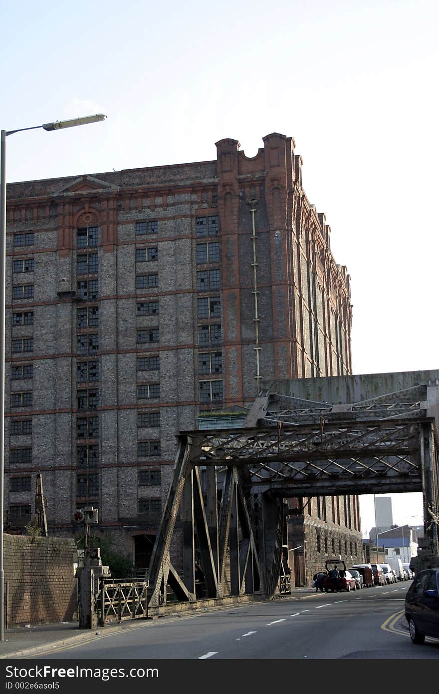 Old Warehouse and Bridge in Liverpool