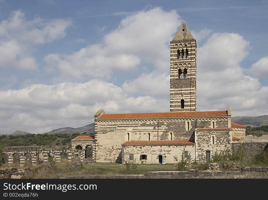 Saccargia Abbey, north of Sardinia, Italy