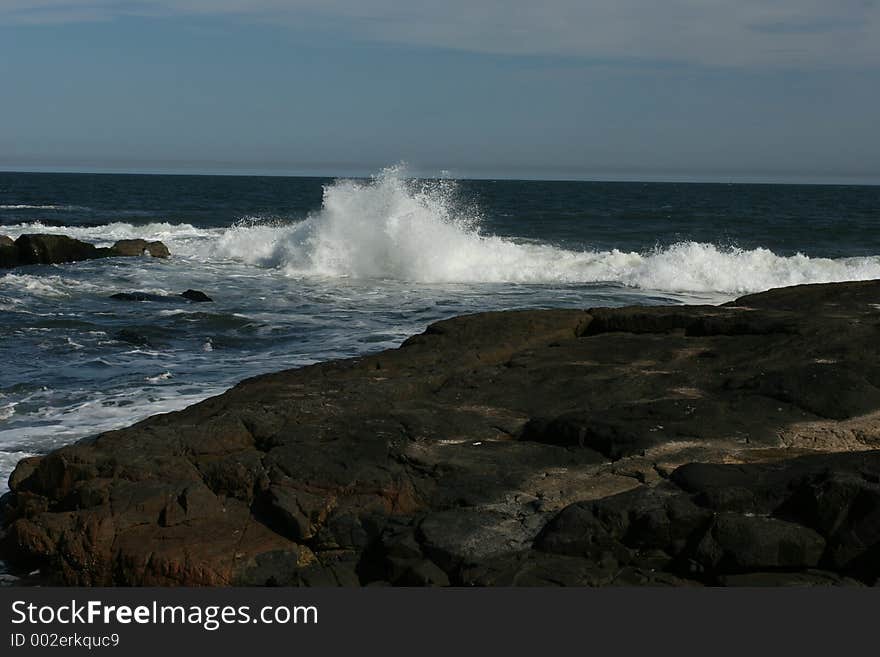 Wave at shoire in Uruguay. Wave at shoire in Uruguay