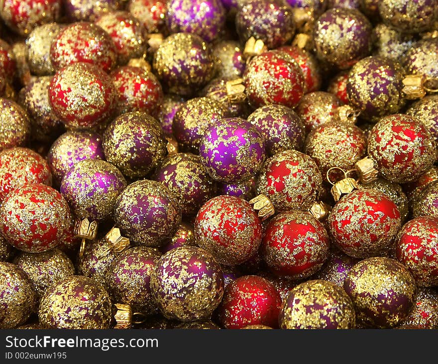 Christmas ball background. Christmas ball background