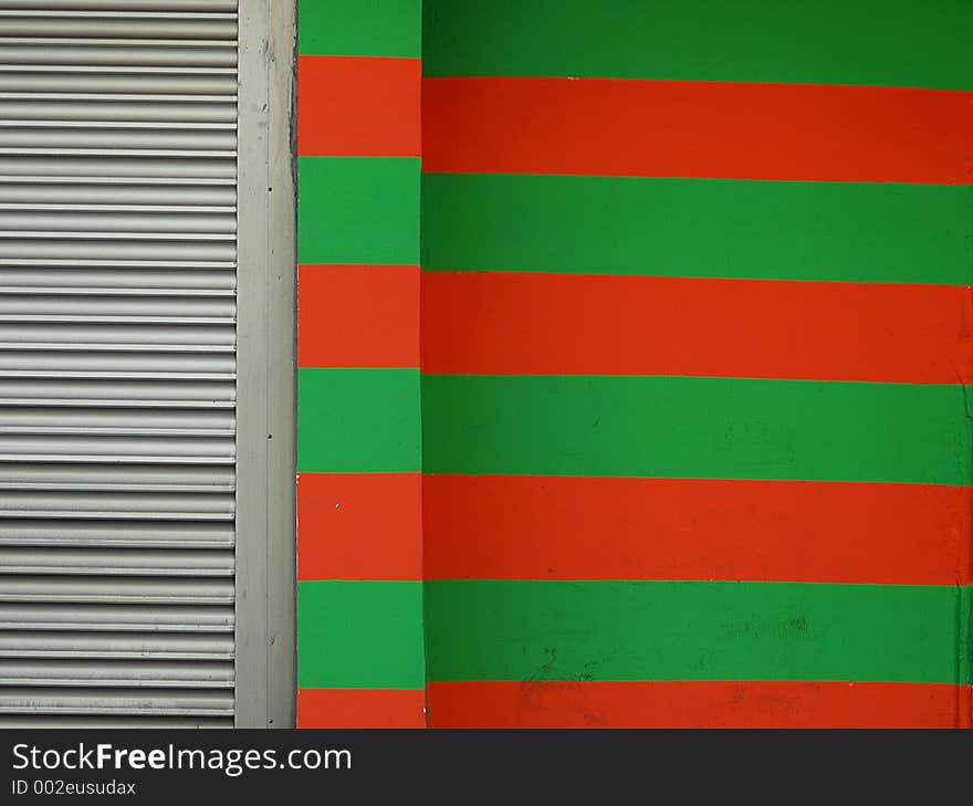 Red & green strips