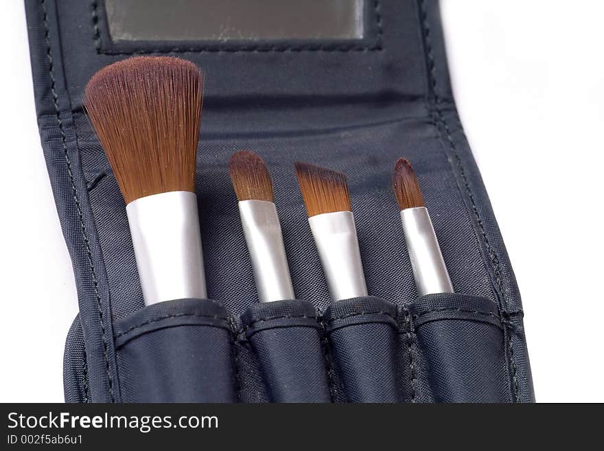 Four beauty brushes