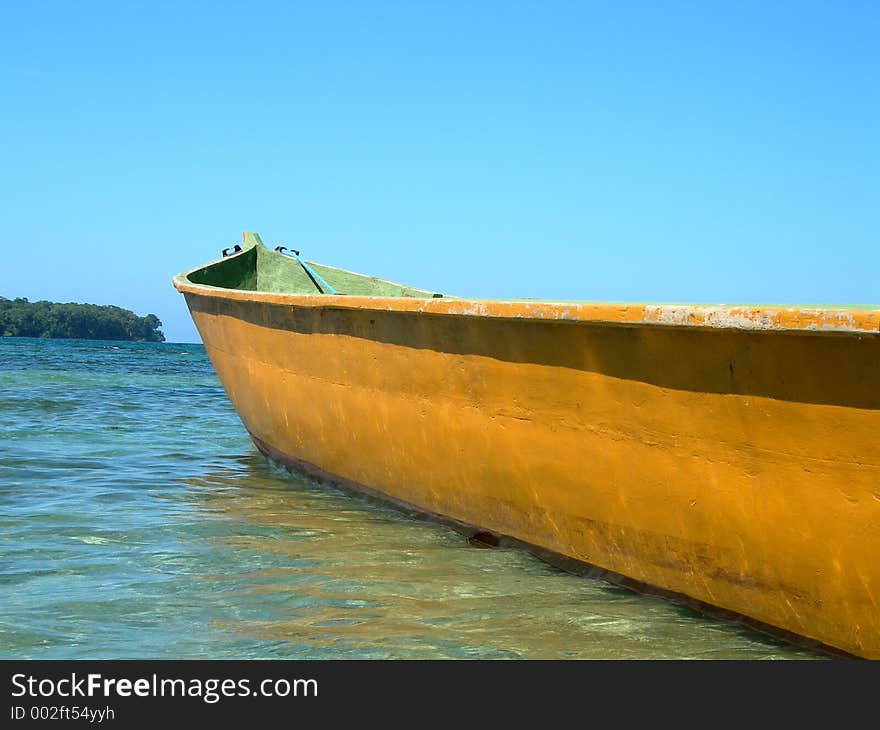 Long native boat 306. Long native boat 306