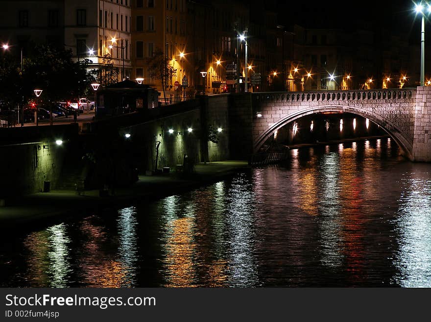 Saône quay lyon france