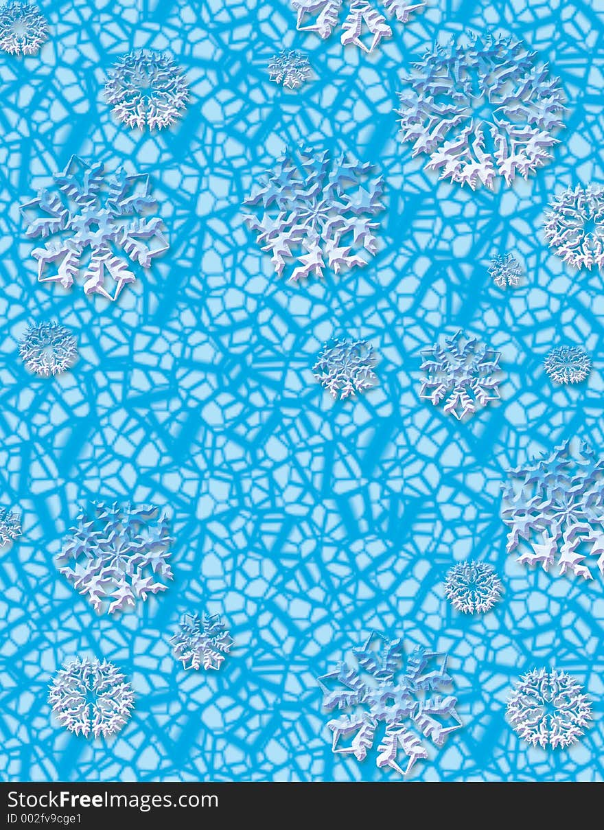 Snow Flake Abstract Background. Snow Flake Abstract Background