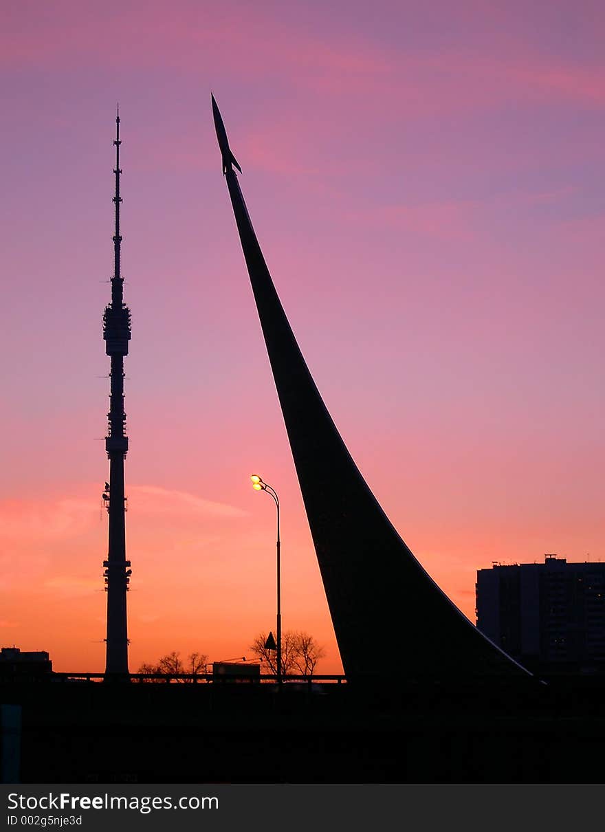 Television tower and space monument