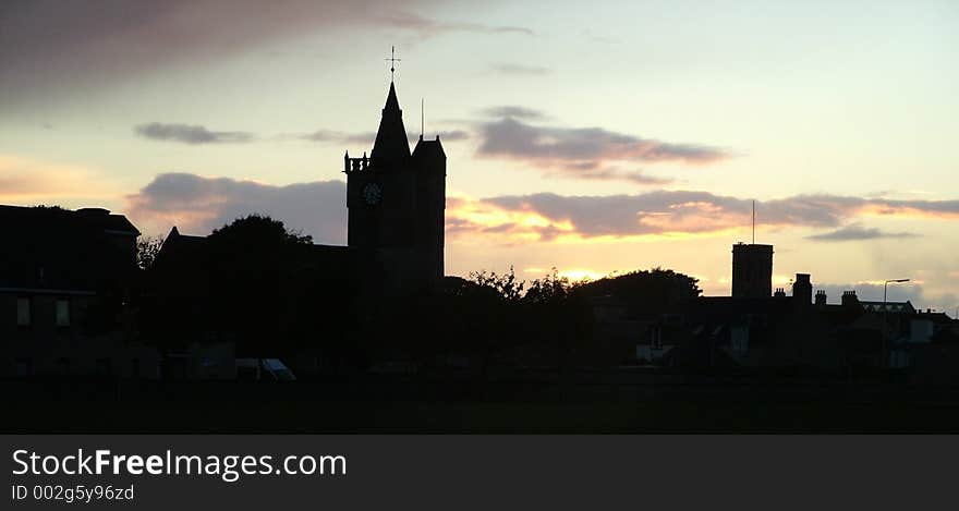 Sunset Over Anstruther