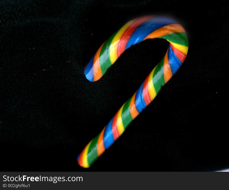 Isolated candycane,shallow dof. Isolated candycane,shallow dof