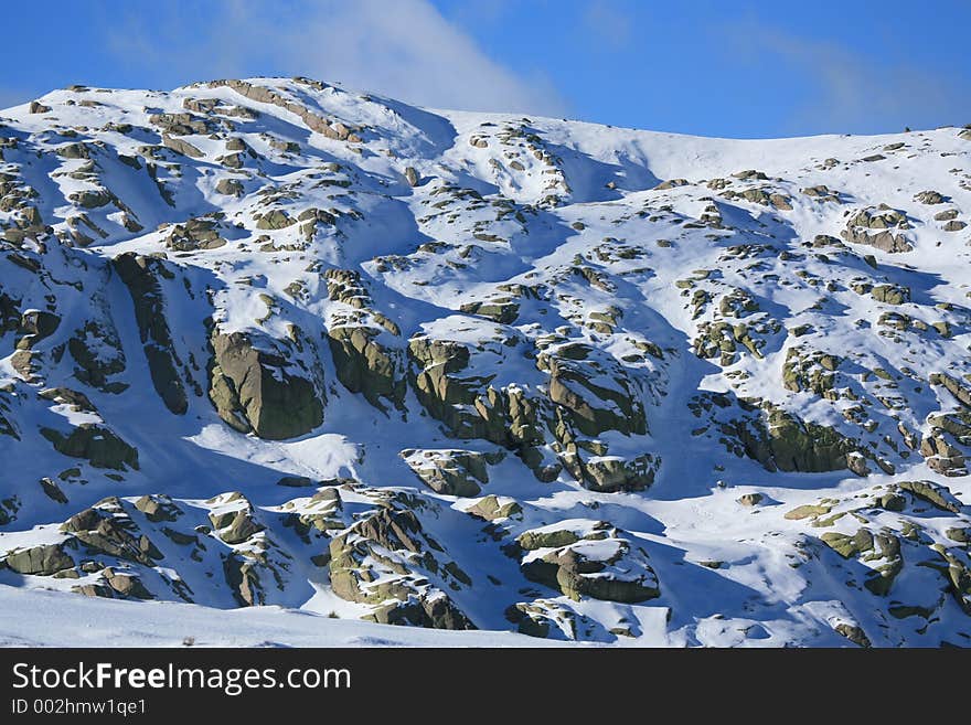 Snowy hill