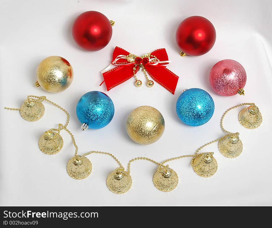 New year christmas-tree decorations