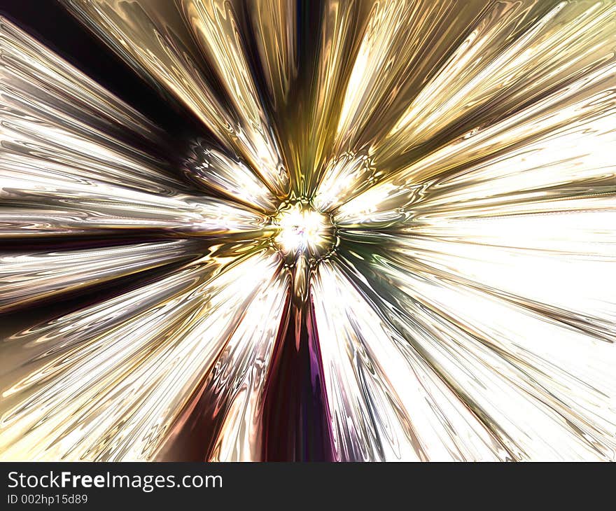 Blast. Abstract background. Inside of Glass Ball.