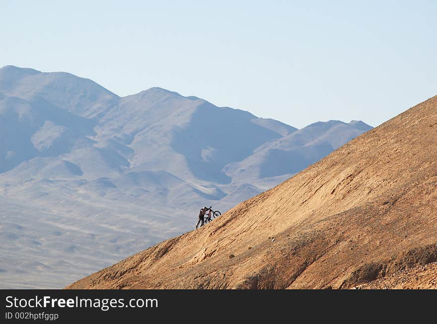 Bikers in Red Mountain. Bikers in Red Mountain