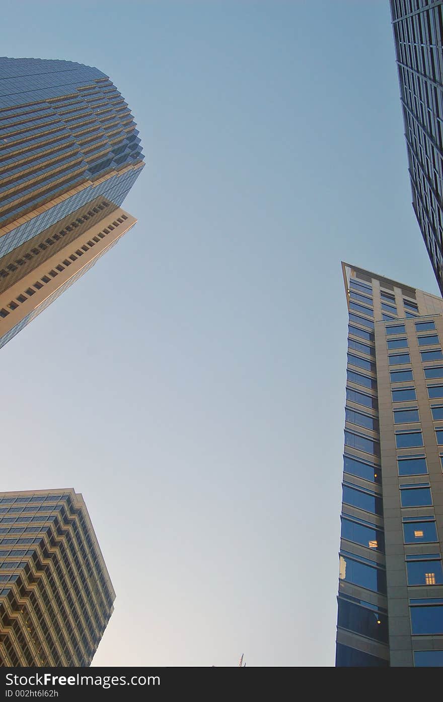 Office tower buildings in San Francisco. Office tower buildings in San Francisco