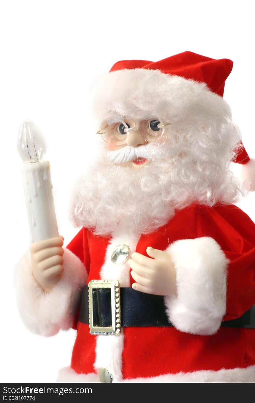 Santa Claus isolated over white, great for greeting cards. Santa Claus isolated over white, great for greeting cards